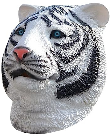 WEKAMOS Tocado De Tigre De Simulación Para Adultos Tamaño Único, Cubierta Facial Transpirable Para Disfrazarse, Accesorio Creativo Para Fiestas y Halloween,