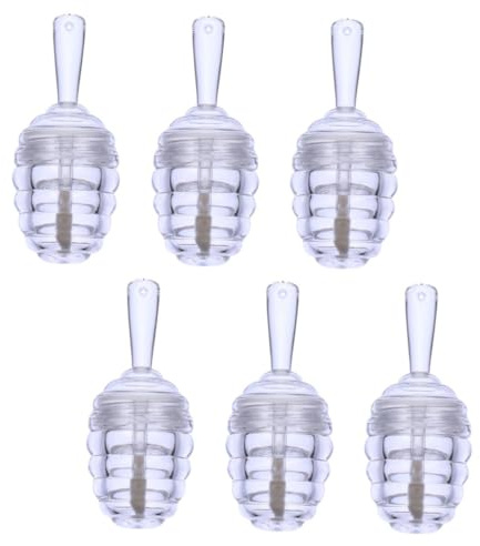 LALADEFIEE 6 Stück Transparente Lippenpflegestift Behälter zum Nachfüllen Leere Lipgloss Röhrchen für DIY Lippenbalsam Kompakte Kosmetik Tubes Wiederverwendbar und Durchsichtig