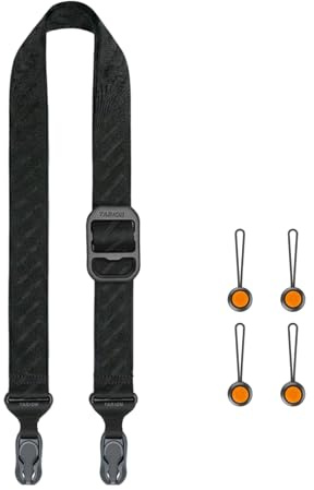 TARION Quick Release Camera Strap - Magnetic DSLR Neck Shoulder Strap - Rapid 33-56 Inch Adjustable Length - High Load 110lbs Dyneema Cord Safety Anchors - Magislide