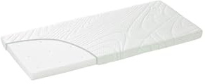 Alvi Wiegenmatratze Ground Air - Weiß | Babymatratze, rechteckig, sicher aus Kaltschaum mit waschbarem Bezug für Wiegen und hygienischen Schlafkomfort