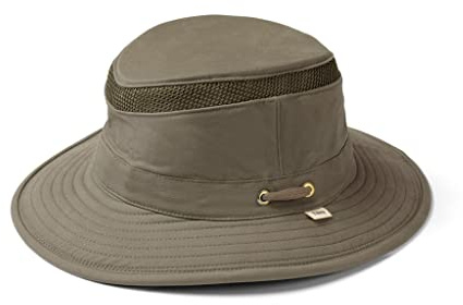 Tilley T5MO Adventure Airflo Hat UPF 50+ Men's Sun Hat, Olive, 7 3/4