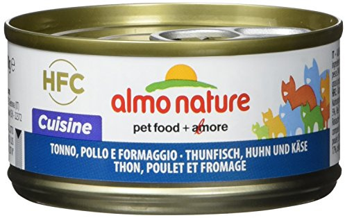 almo nature HFC Natural kattmat våt – tonfisk, kyckling och ost 24-pack (24 x 70 g)