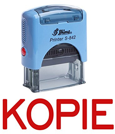 KOPIE Selbst Farbwerk Stempel Buro stationar Bedrucktes Shiny Stamp