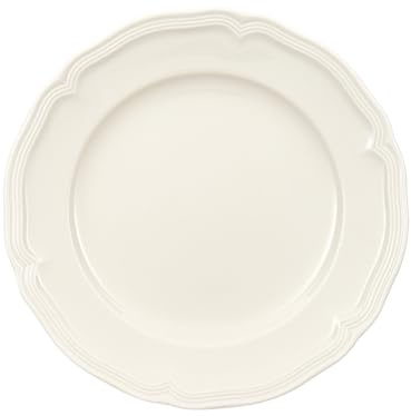 Villeroy & Boch Manoir Salad Plate, Premium Porcelain, Made in Germany, 8.25in, White