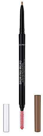 Rimmel London Matita Sopracciglia Brow Pro Microdefiner, Formula a Lunga Durata, Pettinino Incorporato, 001 Blonde