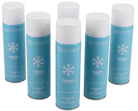 AG Automotive - Spray antigelo per Parabrezza, 6 x 500 ml