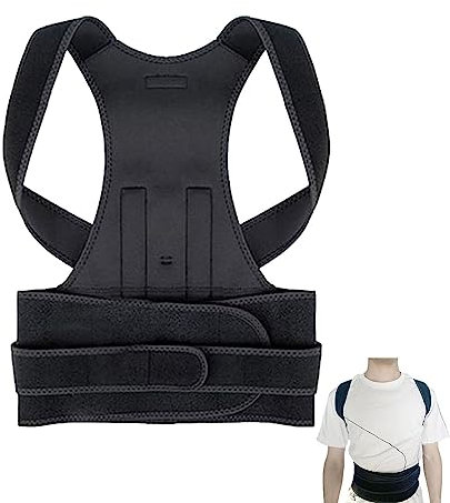 Haltungskorrektur, Rückenbandage, Haltungskorrektur, atmungsaktive Rückenbandage, Rückenstütze für Wirbelsäule, verstellbar, wahres Gesicht, Geradehalter, Haltungskorrektur zur Körperformung, leichte