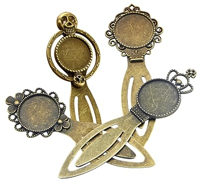STOBOK 4stücke Diy Anhänger Tabletts Aus Legierung Und Glas Kuppelfliesen Zum Basteln Von Schmuck Geschenken Und Kunsthandwerk Muster