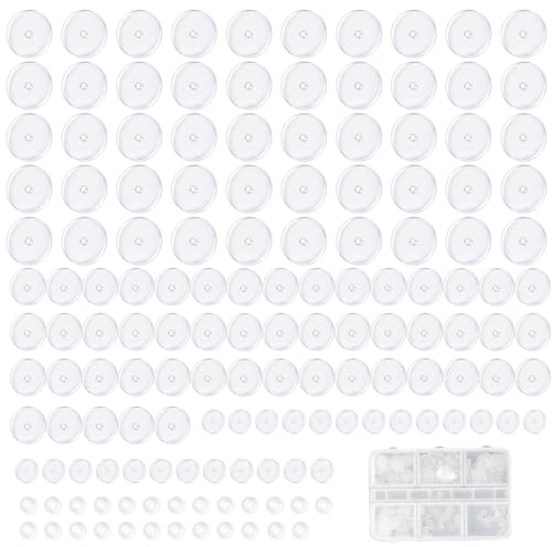 150 Stück Wildfleisch Piercing Wildfleisch Disc Anti Wildfleisch Piercing Disc Ohrstecker Verschluss Silikon Piercing Disc Hautfreundlich Und Bequem Nicht Leicht Verformbar 4 Größen