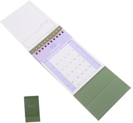 AUTSUPPL Mini-tischkalender Kleiner Monatskalender Juli Bis Dezember Stehender Flip-kalender Mit Platz Für Notizen Stabile Metallring-doppeldrahtbindung Für Büros Zuhause Und Schulen