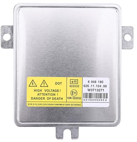 Bakermiche 6948180 Xenon HID Headlight Ballast for BMW E90 E91 2006-2008 325i 328i 330i 335i M3 Xenon Headlight Control Module 63126948180 W3T13271 6261110499 HID Headlamp Ballast