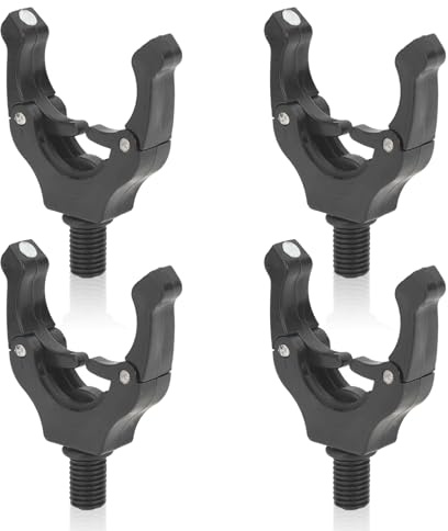 4 STÜCKE Rutenauflagen für Karpfenangeln, Karpfen-Angelrutenhalter Gripper mit Magnet-Clips für alle Rutenhalter Rutenständer Rod Pod