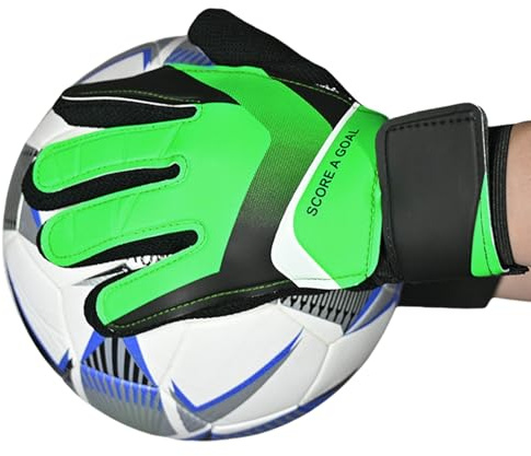 Genérico Fotboll målvaktshandskar, målvaktshandskar för vuxna med latexpalm - Fotbollsträningsvantar med starka grepp för idrottare, barn, män, kvinnor, vuxna