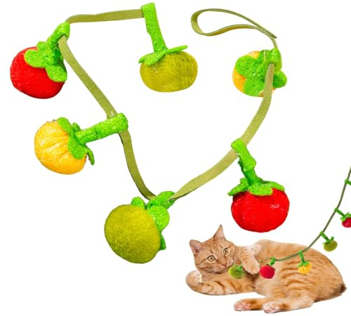 Weqizuerqi Jouet à l' à Chat - Doudou avec Jouet pour Chat d'appartement - Compagnon de Jeu interactif avec Bruit de bruissement Contre l'ennui pour la Maison et Les Voyages