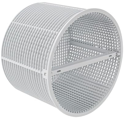 Pool-skimmerkorg – 15 x 12 cm bladfångande korg | reserv-poolfilterkorg med handtag för överjordiska och infällda pooler | pooltillbehör – rengörings- och underhållsverktyg