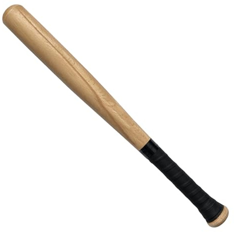 Grtheenumb basebollträ basebollfladdermus, basebollträ 21 tum professionell slät och robust trä med inslaget handtag ersättningsutrustning för träning, tävling