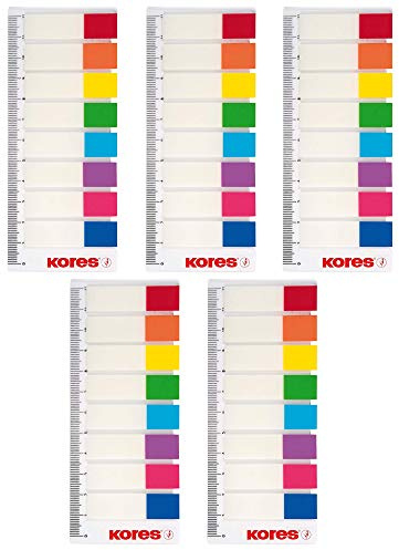 Kores 45121 Pagemarker - Folie, 12 x 45 mm, 5 Päckchen