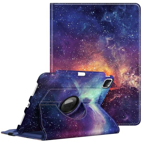 Fintie Hülle für iPad Pro 11 Zoll 4./ 3./ 2. Generation (2022/2021/2010) | Schutzhülle mit Stifthalter, 360 Grad drehbarem Ständer, Auto Schlaf/Wach Funktion, Die Galaxie