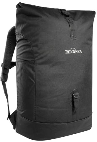 Tatonka 34l Daypack Grip Rolltop Pack - Rucksack mit Rollverschluss und 15 Laptopfach - 34 Liter (Black)