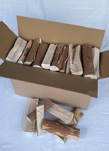 Legna da ardere essiccata 28 kg – legna da ardere da giardino falò barbecue legno (nocciola)