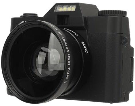 Macchina fotografica digitale, 75MP 4K Vlog Camera con 180 ° Flip Screen 1500mAh, Autofocus 16X Zoom Video Camera, Fotocamera da viaggio per ragazzi ragazze bambini principianti
