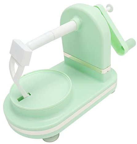 Éplucheur de Fruits à Manivelle, éplucheur et Trancheuse de Pommes Manuel, Machine à éplucher à Manivelle, Outil D'épluchage de Fruits Automatique Multifonctionnel pour la Cuisine(Vert clair)