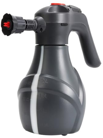 Mulcort Pulverizador eléctrico de espuma para coche, 2 litros, pistola de espuma de nieve, pulverizador de espuma de 3000 mAh, batería de 3000 mAh, para limpieza del hogar, jardinería y riego de