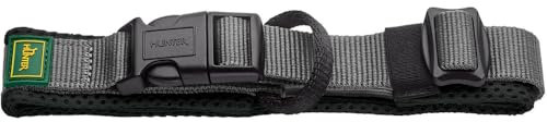 HUNTER Halsband Maldon, Farbe: schwarz, atmungsaktives Mesh, Robustes Nylon, lautlos & allergikerfreundlich, Zugentlastung, integriertes Adresslabel, besonders leicht, Größe: M