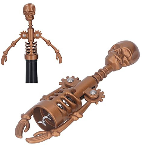 2PCS Skull Head Corkscrew Wine Bottle Opener, Corkscrew Wine Opener Multifunctional Bottles Opener Wine Opening Tool for Party