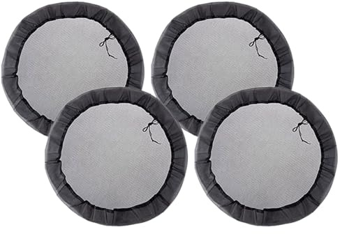 Cubiertas de barril de lluvia de 4 paquetes - pantalla de cubo de agua con cordón, neta protectora a prueba de polvo al aire libre | Accesorios de barril de lluvia de jardín para césped, patio, porche