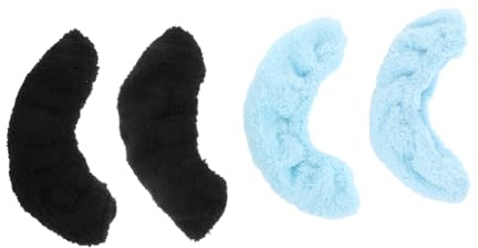 Zerodeko 2 Paar Schlittschuhüberzüge aus Polyester mit Saugfähigem Futter Praktischer Kufenschoner Schutz für Eiskunstlauf und Eislaufzubehör