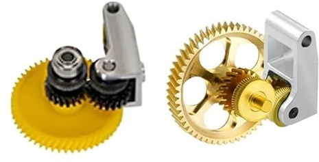 Compatibile con Bambu Lab P1P X1 Upgrade Gruppo ingranaggi estrusore Stampante 3D Placcatura in nichel Ingranaggi in acciaio temprato al carbonio P1S X1 resistenti all'usura(Upgrade Gear Kit)