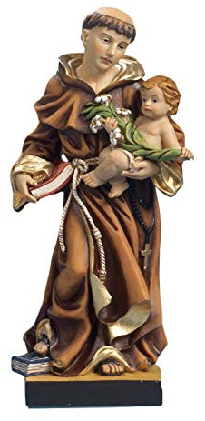 Statua Sant'Antonio da Padova in Resina cm. 14