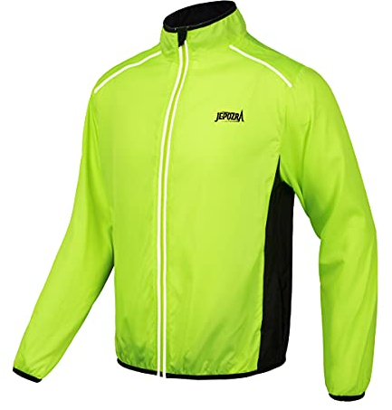 Veste Cyclisme Hommes Respirant SéChage Maillot Cyclisme Plein Air Coupe Vent Impermeable Protection Uv Manteau Pour Bande éFléChissante Sportswear Pour Course Pied VéLo Long Manches Haute Visibilité
