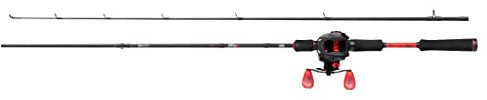 Abu Garcia MAX X Casting Combo 1.98m 10-40g, set di canne e mulinelli da pesca, combo di esche a basso profilo per i pescatori di predatori d'acqua dolce, persico, lucioperca, nero e rosso, 662M