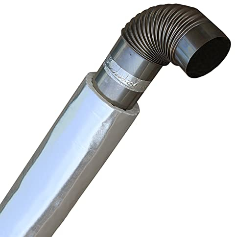 HYGERX Isolierschlauch Rohrisolierung Mit Aluminiumfolie,Selbstklebende Gummi Schaumrohr,Für Heiße Und Kalte Rohrleitungen/Wall Thickness 10mm / ID 100mm