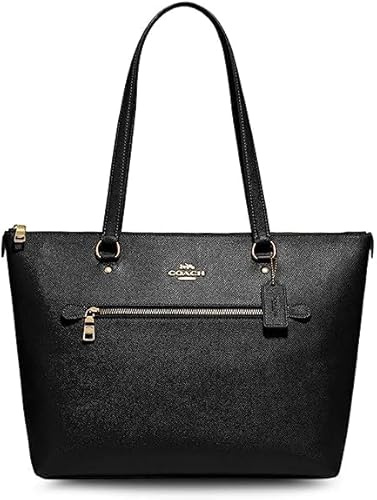COACH Damen Gallery Leather Tote, Schwarz, Large