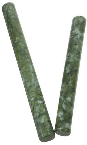 HOLIDYOYO Jade Nudelholz Ausrollstab Stein Für Teig Antihaft Teigroller Für Knödel- Und Teigwrapper Ergonomischer Rollstab Für Küche Backen Leicht Zu Reinigen 10.24 Zoll