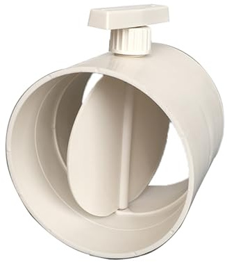 ISSUA Air Volume Regulating Valve Air Ventilation Pipe HVAC Valve ABS Plastic Gas Valve Air Damper Air Duct Valve 50 75 110 160 200mm Nicely (Size : 110mm)