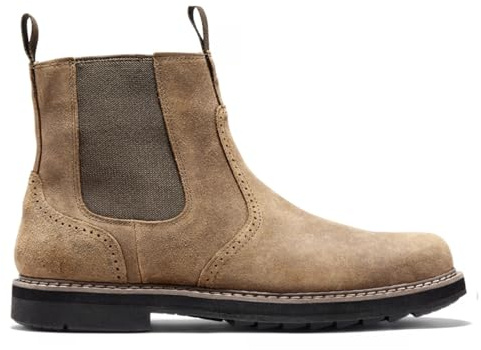 Chelsea Boots - Botines para hombre, botas clásicas de piel de ante formal Oxford con cremallera lateral para un uso elegante y cómodo