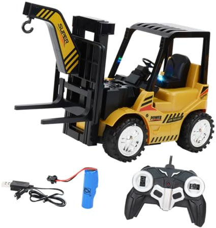 TOYANDONA 1set Veicolo Giocattolo Per Ragazzo Ragazza Con Funzione Simulazione Carrello Elevatore Giocattolo Educativo Multifunzionale Per Ingegneria Di Controllo Per Compleanni e