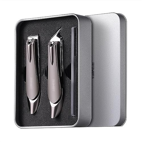 Nagelknipser-Set Nagelknipser-Set, scharfe Nagelknipser for Fingernägel, Zehennägel und schräge Nägel, Nagelschneider-Set aus Edelstahl, persönliches Pediküre-Set mit Nagelfeile Maniküre-Pediküre-Set