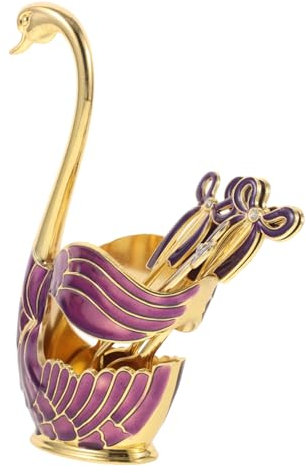 VERDANVERSE Cubiertos De Cuchara Para Fruta Juego De Cucharas De Postre De Metal De Mesa De Postre Decorativas Para Uso Casa