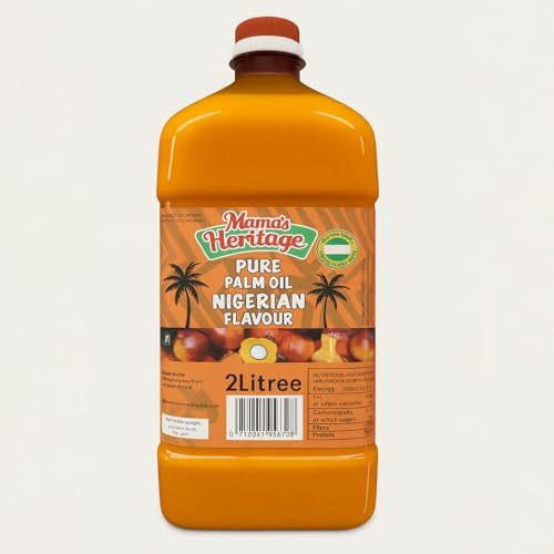 Africa Select Pure Palm Oil 2L - Mama’s Heritage Nigerian Flavor, Ideal for Soups, Stews & African Cuisine