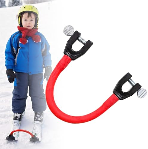 Comioke Conectores De Snowboard para Niños, Esquí, Entrenamiento, Consejos De Esquí, Cuña Sencilla, Control De Velocidad Compacto, Soporte para Entrenadores De Esquí