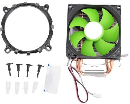 CPU Cooler Dual Heat Pipe High Performance Quiet Cooling Fan with Hydraulic Bearing for LGA 775 1150 1151 1155 1156 1200 and AM2 AM4 AM3 Processors (Non Luminous Version)