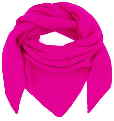 Glamexx24 Damenschal Herrenschal Dreieckstuch Halstuch damen Warmer Strickschal in viele Farben aus Italien Weicher angenehm zu tragen