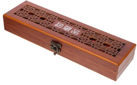 Parliky Wooden Harmonica Storage Box Small Portable Carrying Case for Adults with Scratch and Shock Protection