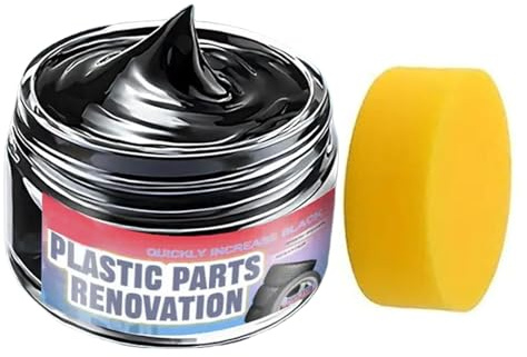 Yqooup Farbauffrischer Für Automobil Kunststoff | Reparatur Und Politur Schwarz Reiniger,Farbauffrischer Creme Für Auto Reifen Und | Für Pkw LKW Wohnmobile Roller Armaturenbrett Sitze Konsolen