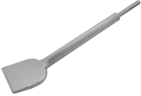 Ciseau à carrelage SDS Plus de 7,6 cm de large, outil robuste for le retrait de carrelage avec angle de courbure de 15° et marteau électrique à percussion.(Chisel 17x280x75mm)